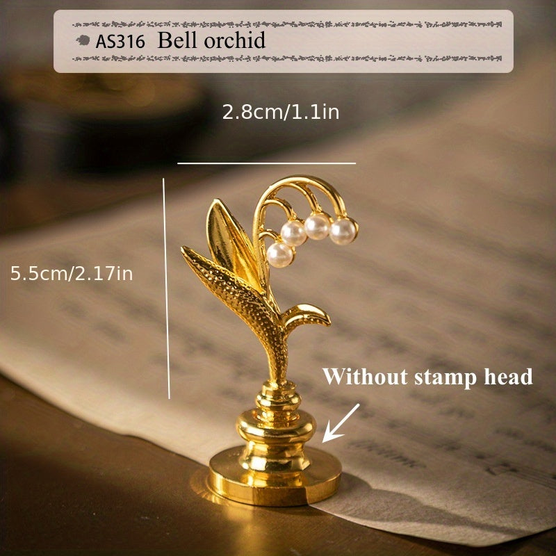 DIY Wax Seal Handle Brass Stamp Tool Christmas Decoration Art Craft