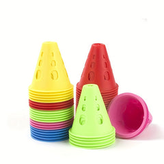 10pcs Roller Skating Pile Roadblock Training Cones for Obstacle Course
