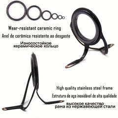 Stainless Steel Fishing Rod Guide Rings 4-38mm 50pcs/100pcs