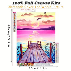 Adult Diamond Painting Kit DIY 5D Round Cartoon Diamond Art 30x40cm Landscape