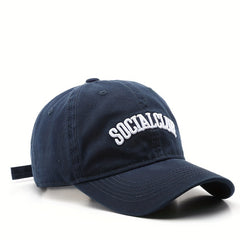 SOCIAL CLUB Embroidery Baseball Cap Solid Cotton Couple Dad Hat Lightweight