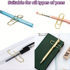 Metal Pen Clips Notebook Accessories Paper Clips For Easy Carrying