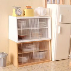 Yellow Acrylic 1:6 Scale BJD Dollhouse Wall Storage Cabinet