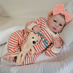 iCradle 18 Inch Reborn Doll w/ Hand Painted Head Soft Fabric Body & Accessories