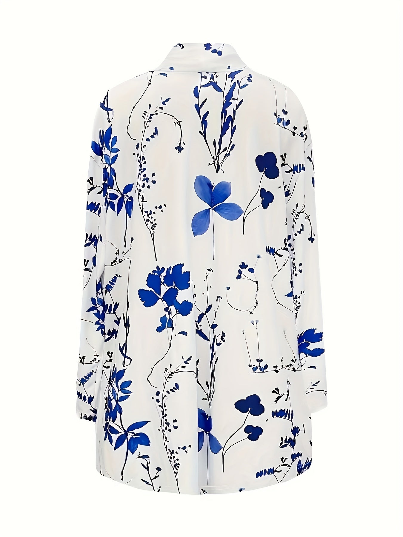 Floral Print Open Front Cardigan