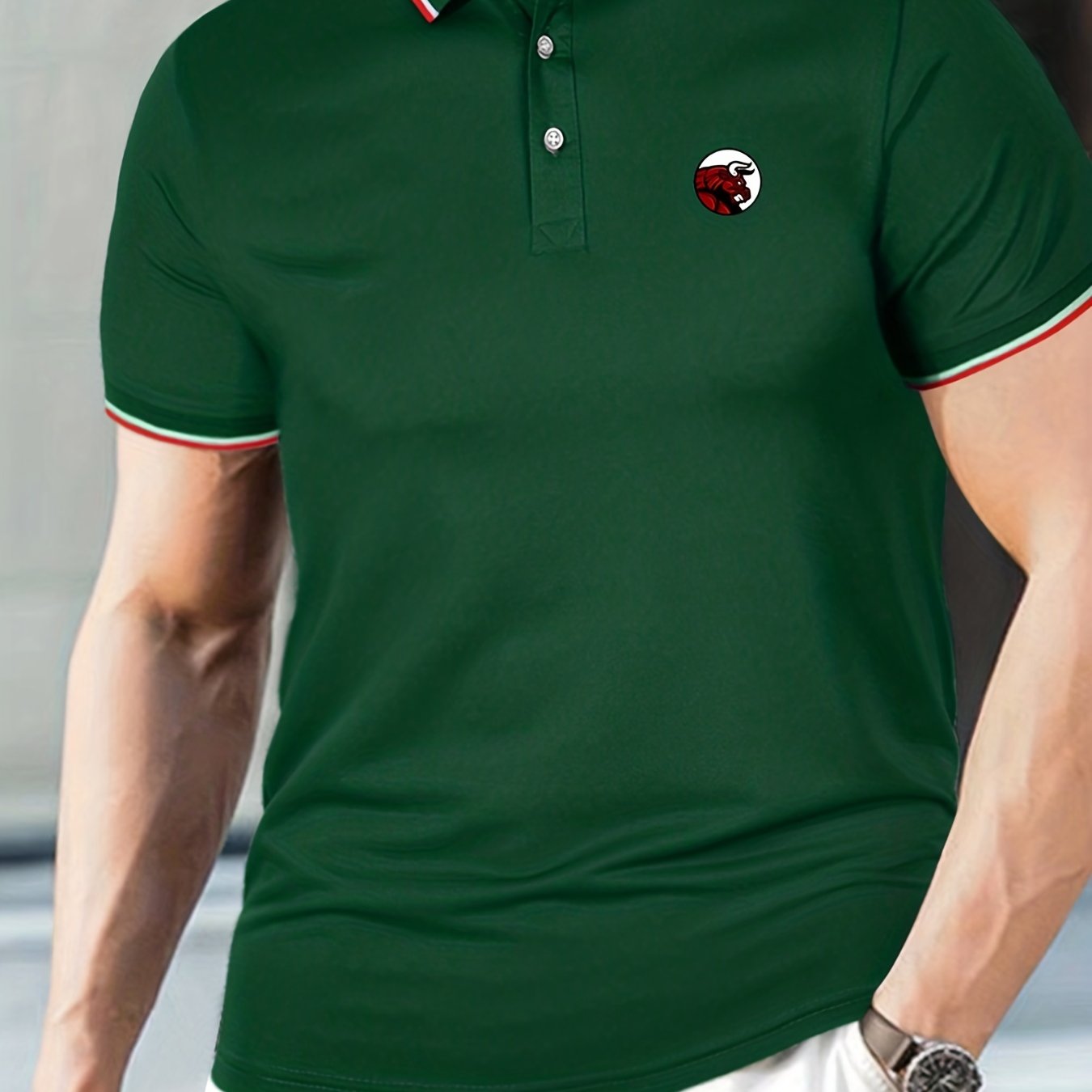 Men's Lightweight Graphic Polo Shirt for Summer