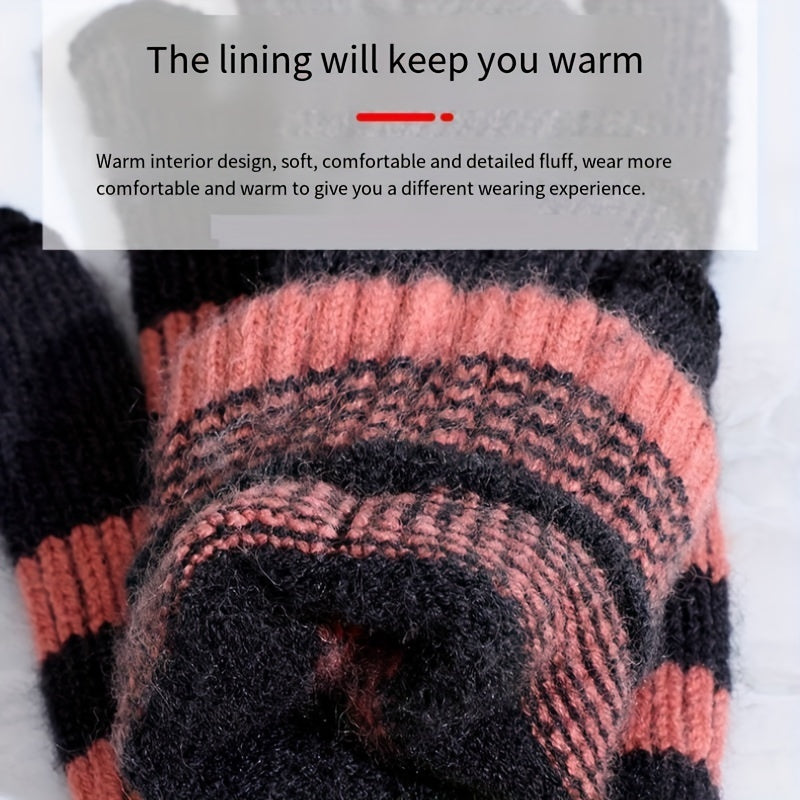 Men's Thick Fleece Winter Cycling Gloves