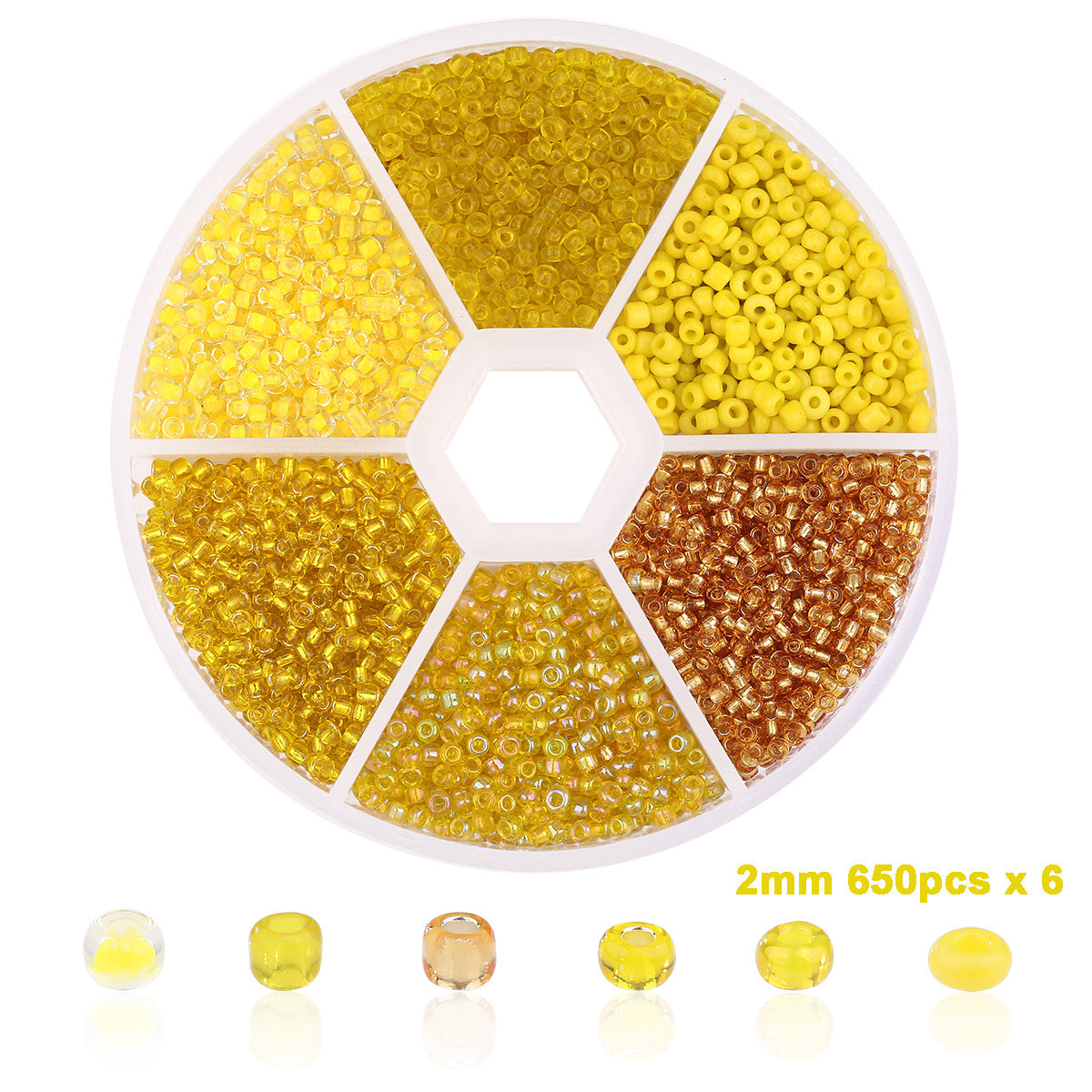 3900 Pcs Glass Pony Beads Colorful Jewelry Making Set DIY Jewelry Accessories