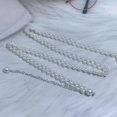 Pearl Beaded Bridal Sash for Wedding Dress