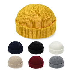 Warm Melon Skin Hat Wool Hat Men's Women's Knit Hat Elastic