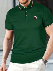Men's Lightweight Graphic Polo Shirt for Summer