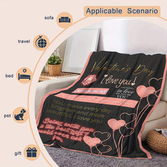 Soft Flannel Blanket for Couples Sofa Bed Camping