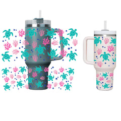 2pcs Waterproof DIY Stickers For Water Bottles, Glass, Stainless Steel Cup