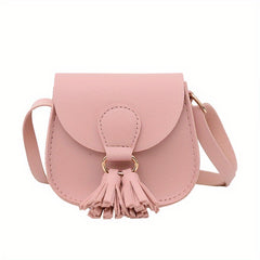 Mini Kids Crossbody Bag Tassel Shoulder Bag Coin Purse for Girls