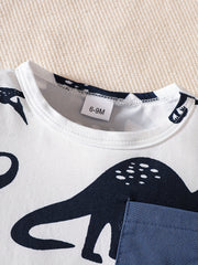 Baby Boy Cartoon T-shirt & Shorts Suit Summer Outfit