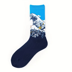Vintage Cotton Socks Autumn Winter Sports Socks