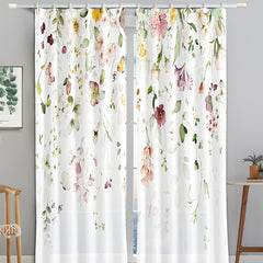 2pcs Romantic Flowers Butterfly Rattan Polyester Material with Hook Ring
