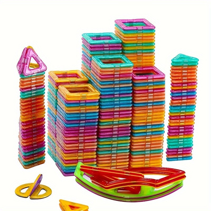 58pcs Magnetic Toy Kids' Magnetic Building Blocks Learning Puzzle Toys