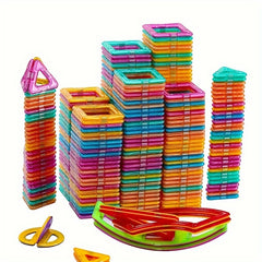 58pcs Magnetic Toy Kids' Magnetic Building Blocks Learning Puzzle Toys