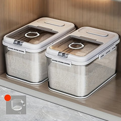 Insect-proof Sealed Rice Bucket w/Measuring Cup Kitchen Rice Tank