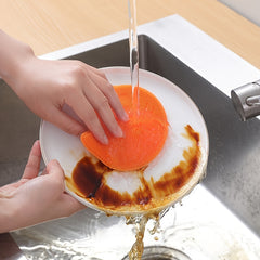 Reusable Silicone Cat Shape Cleaning Sponges for Dishes and Kitchen Supplies