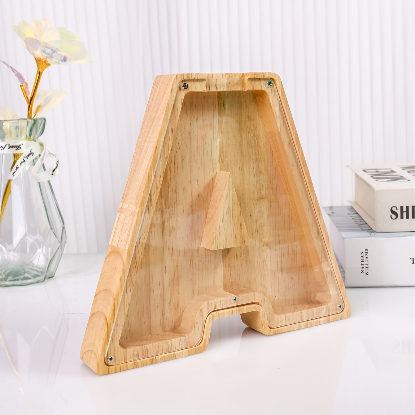 Wooden Letter AAA Money Banks
