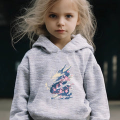Flower Dragon Print 2pcs Girls Outfits For Sports Spring Fall Outdoor Gift Year