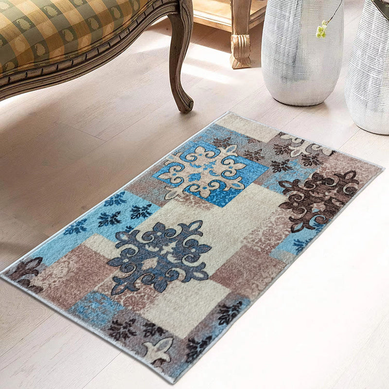 Vintage Area Rug Soft Floor Mat for Living Room Bedroom