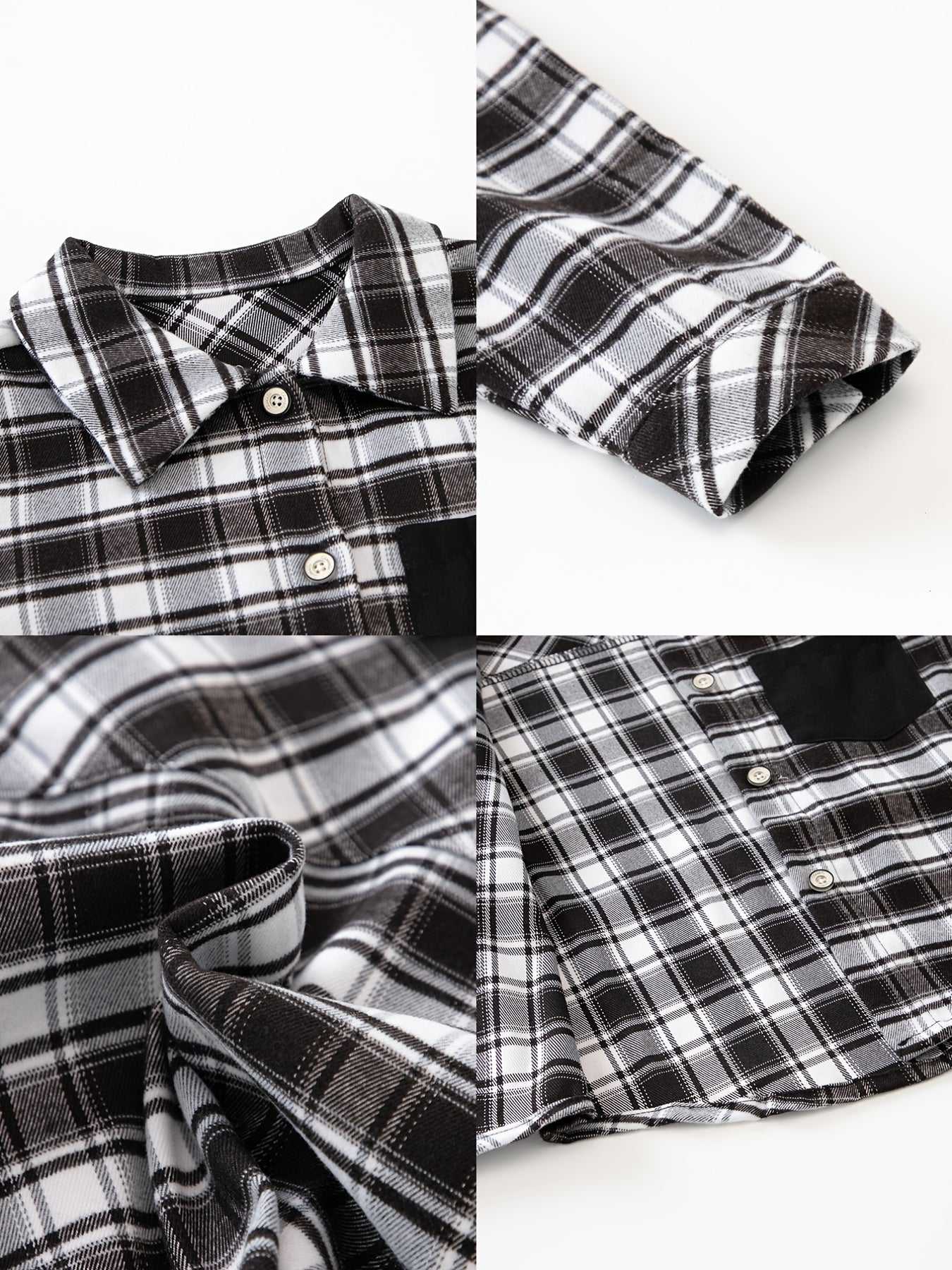 Kids Boys THE FUTURE IS Letter Print Plaid Shirts Long Sleeve Button Down Tops