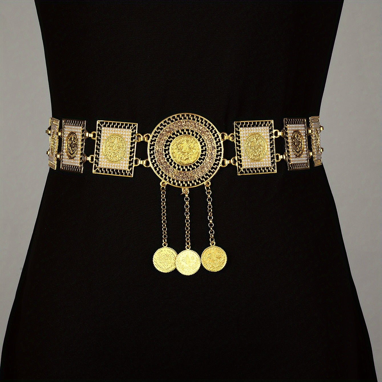 Metal Sun Flower Waist Chain Belt Hair Accessories For Girls