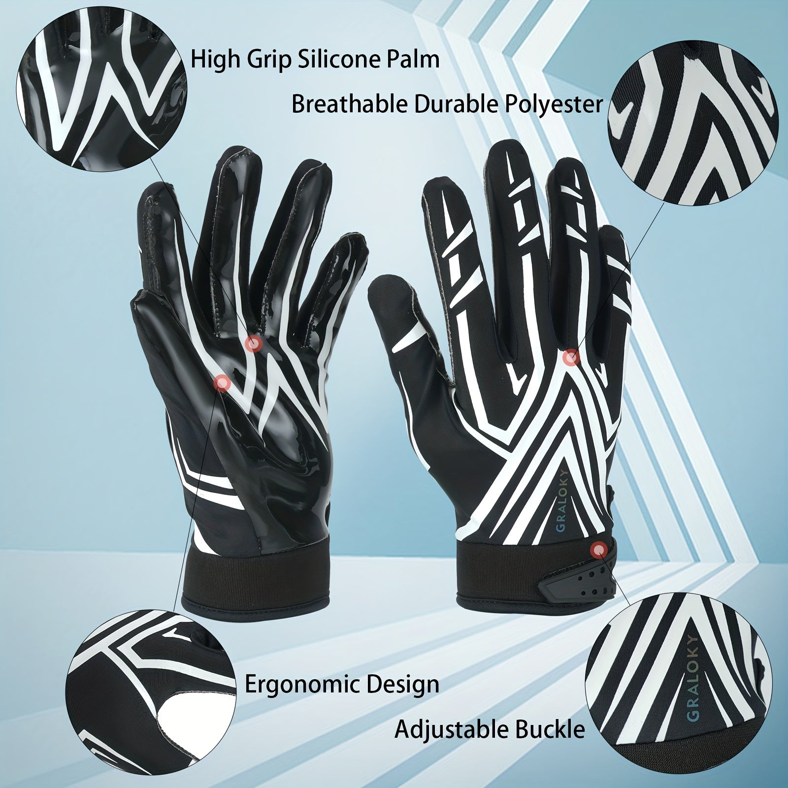 Football Gloves Silicone Training Christmas Gift Sports Gloves