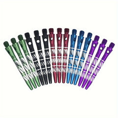 3pcs Colorful Carving Dart Shafts Aluminum Alloy Dart Rod Accessories
