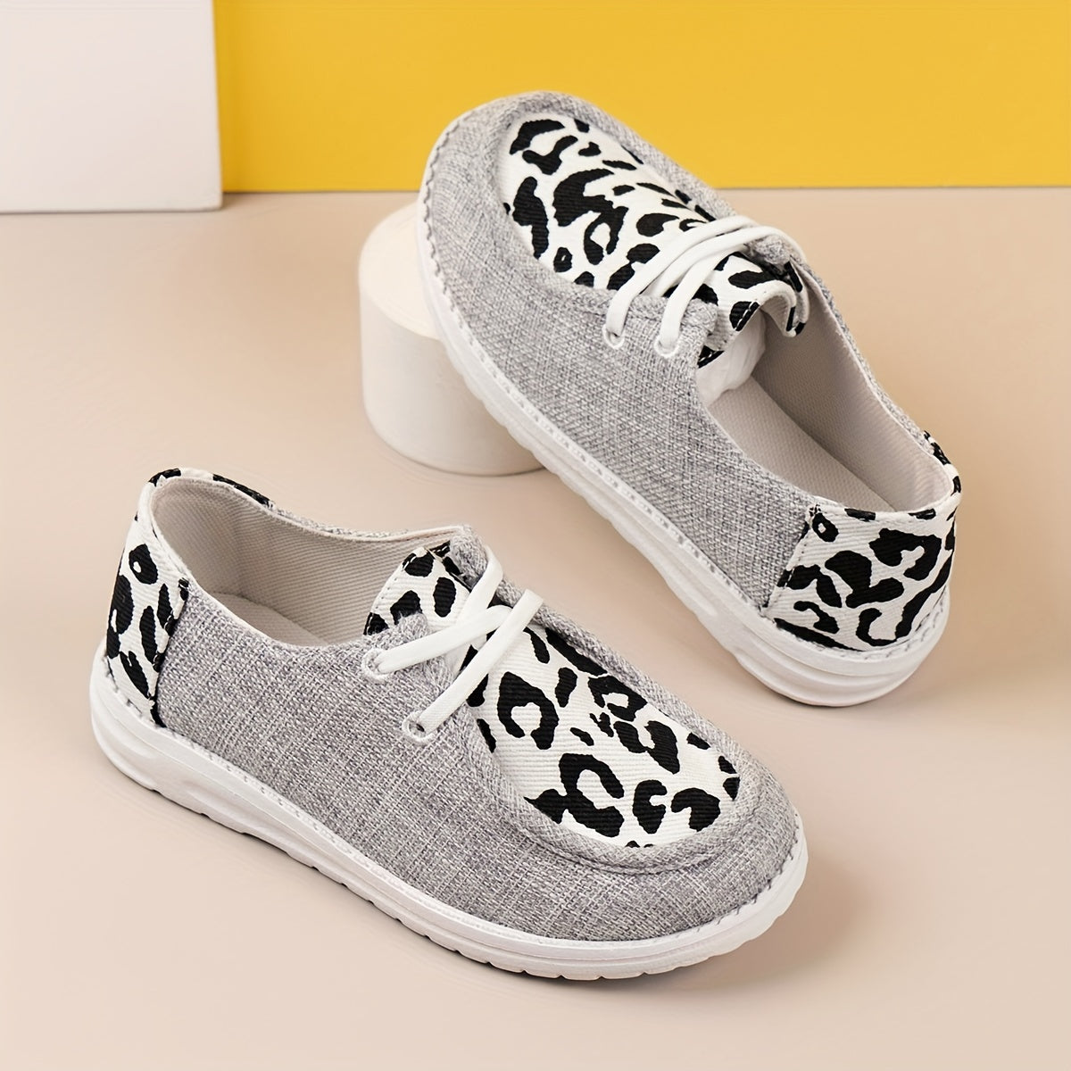 Girl's Canvas Loafer Shoes Slip On Casual Sneakers