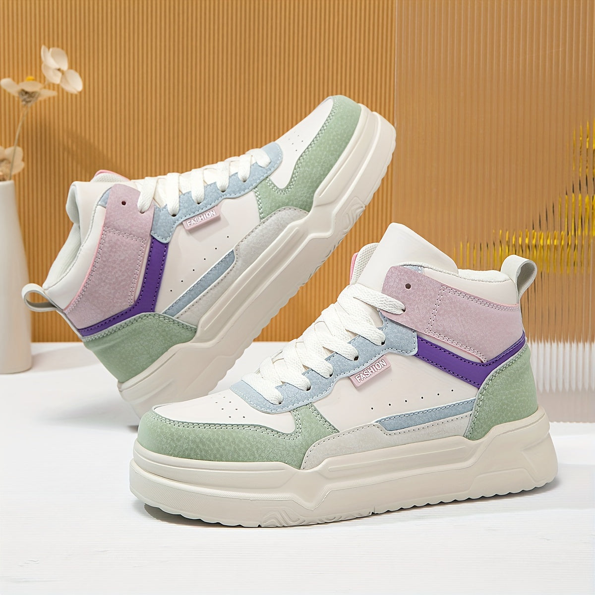 Women's Heighten Chunky Sneakers Faux Leather