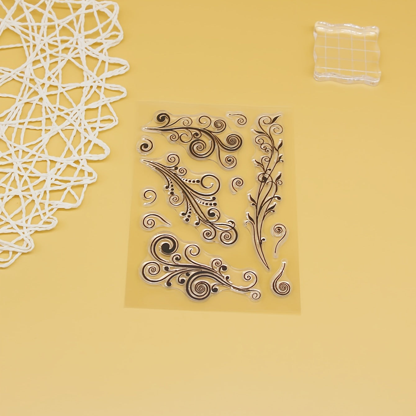 Flower Silicone Painting Stencil Stamp Seal Kids Stationery