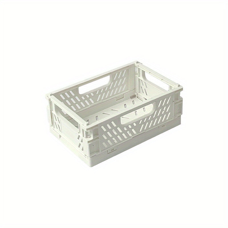Desktop Folding Storage Basket Snack Stationery Finishing Storage Box