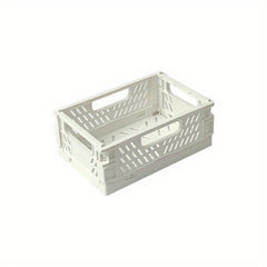 Desktop Folding Storage Basket Snack Stationery Finishing Storage Box