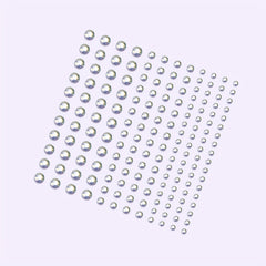 144 Pcs Purple Face Stickers Jewelry Pearl Stickers Face Makeup