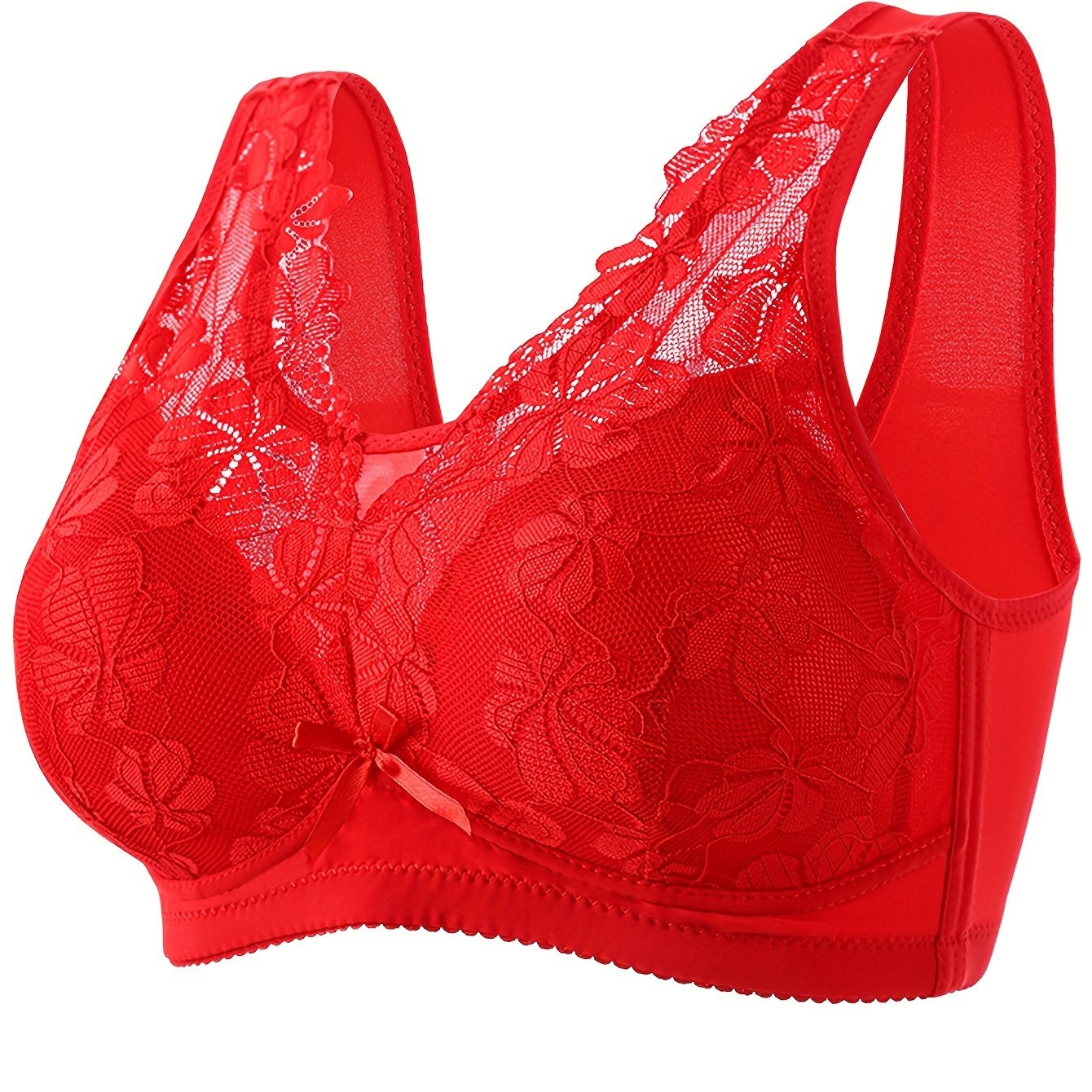 Lace Wireless Push-Up Bra for Women