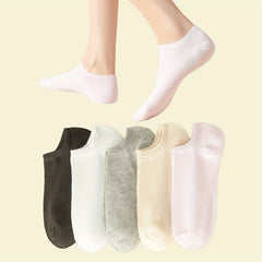 5 Pairs Soft Lightweight Low Cut Socks Women's Stockings