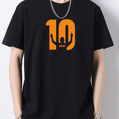Men's Cotton Graphic Crew Neck T-shirt for Summer