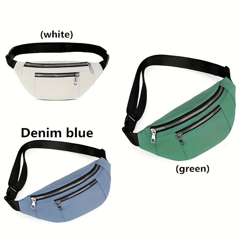 Waterproof Solid Waist Pack Crossbody Bag Outdoor Sports