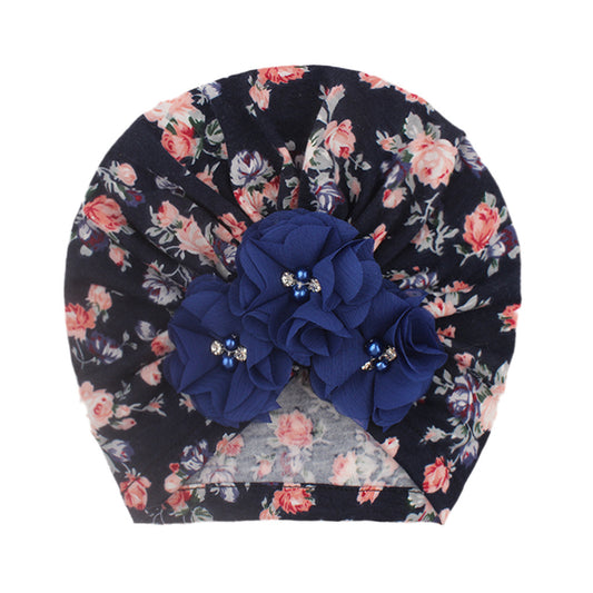 Baby Girl Flower Beads Cap Hair Accessories