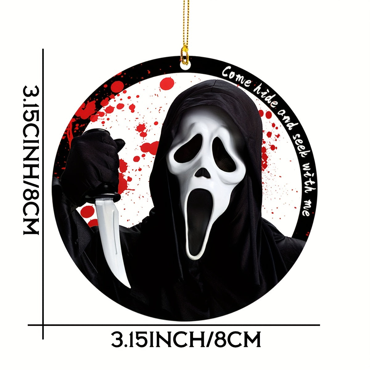 Horror Acrylic Hanging Ornament for Home Decor and Halloween