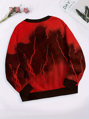 Kids Crew Neck Pullover Sweatshirt for Sports