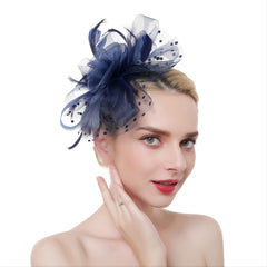 Women's Organza Church Kentucky Derby Bridal Wedding Hat