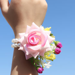 Rose Wrist Corsage Wedding Bride Wrist Flower Bridesmaids Corsages