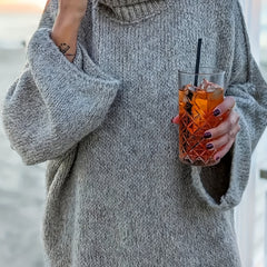 Turtleneck Sweater Long Sleeve Pullover Jumper