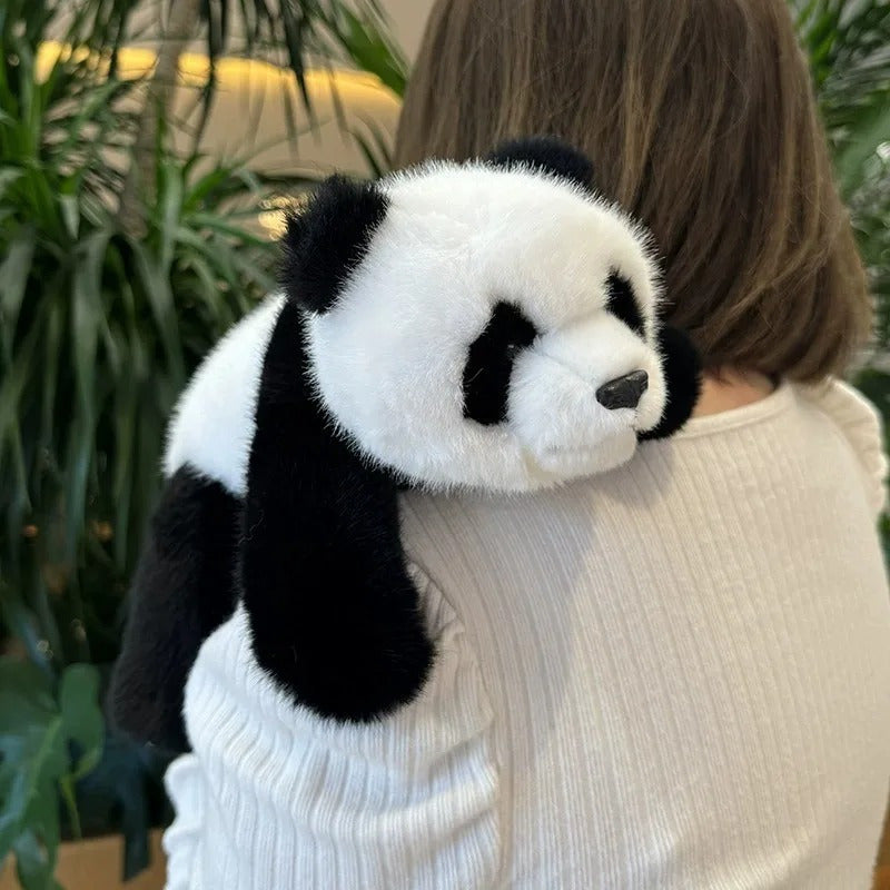 Furry Panda Plush Doll Toy Birthday Gift
