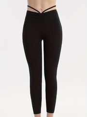 Sexy Strap Yoga Leggings High Elastic Slimming Casual Pants